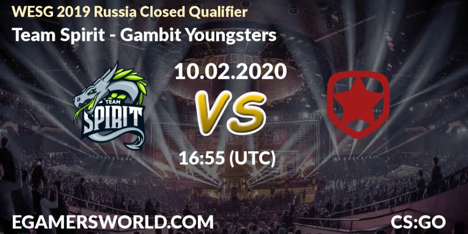 Team Spirit vs Gambit Youngsters: Betting TIp, Match Prediction. 10.02.20. CS2 (CS:GO), WESG 2019 Russia Closed Qualifier