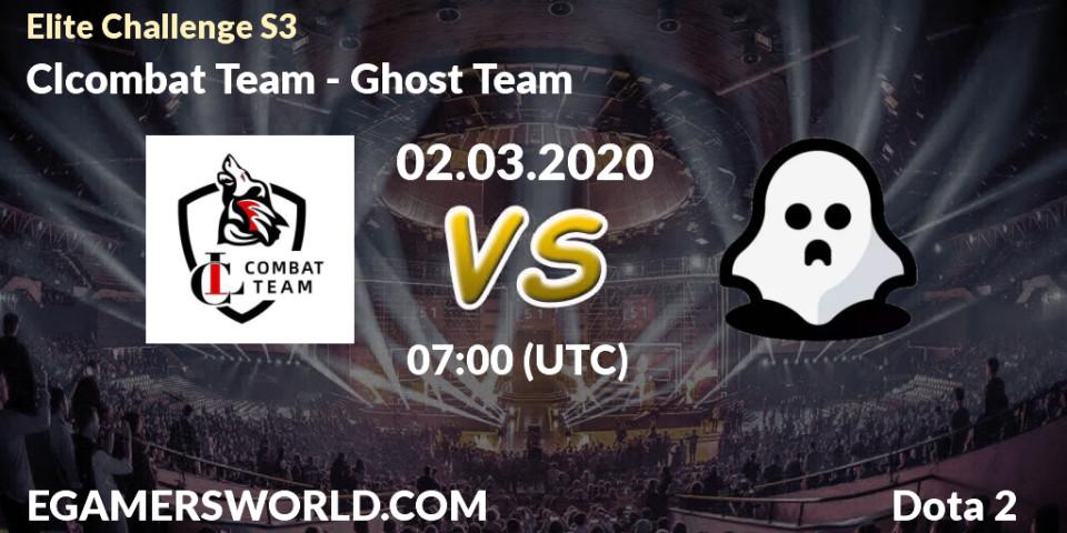 Clcombat Team vs Ghost Team: Betting TIp, Match Prediction. 02.03.20. Dota 2, Elite Challenge S3
