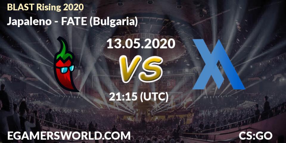 Japaleno vs FATE (Bulgaria): Betting TIp, Match Prediction. 13.05.20. CS2 (CS:GO), BLAST Rising 2020