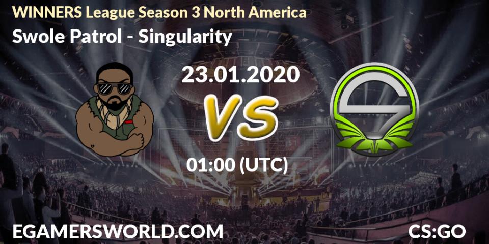 Swole Patrol vs Singularity: Betting TIp, Match Prediction. 23.01.20. CS2 (CS:GO), WINNERS League Season 3 North America