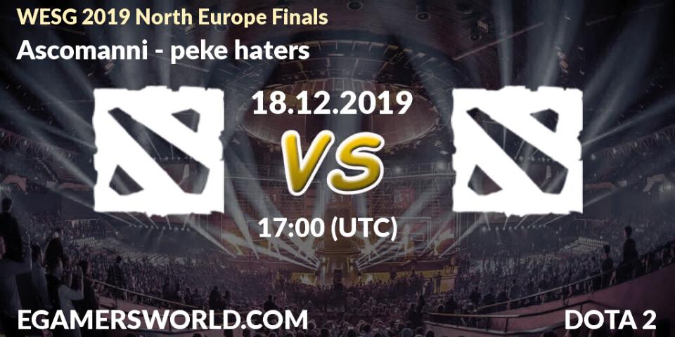 Infinity vs peke haters: Betting TIp, Match Prediction. 18.12.19. Dota 2, WESG 2019 North Europe Finals