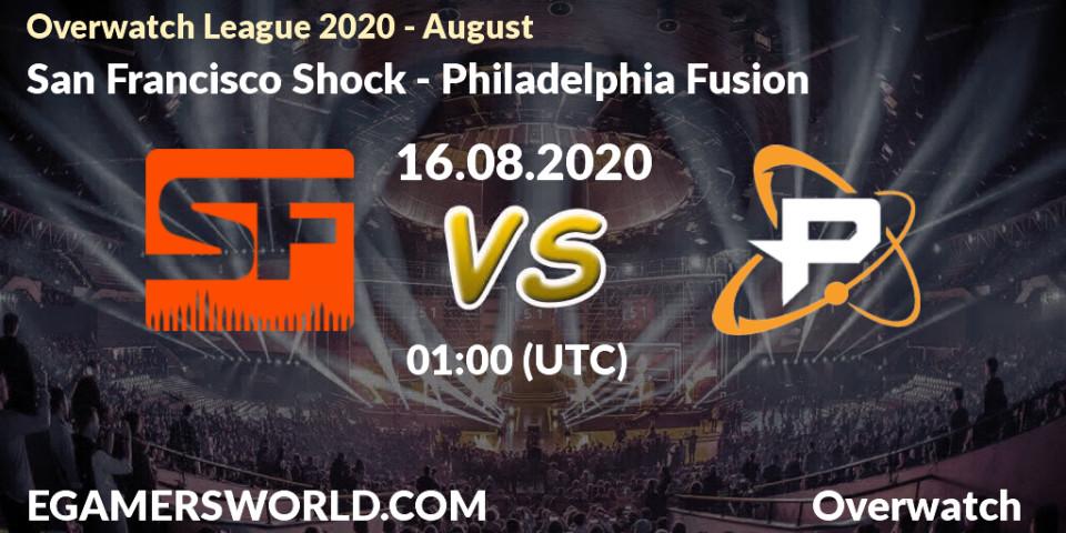 San Francisco Shock vs Philadelphia Fusion: Betting TIp, Match Prediction. 16.08.20. Overwatch, Overwatch League 2020 - August