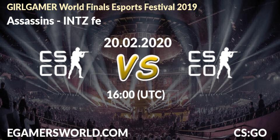 Assassins vs INTZ fe: Betting TIp, Match Prediction. 21.02.20. CS2 (CS:GO), GIRLGAMER World Finals Esports Festival 2019