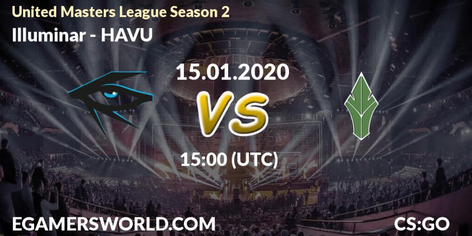 Illuminar vs HAVU: Betting TIp, Match Prediction. 15.01.20. CS2 (CS:GO), United Masters League Season 2