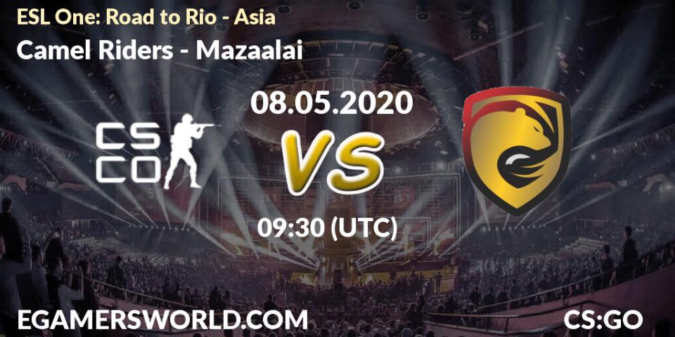 Camel Riders vs Mazaalai: Betting TIp, Match Prediction. 08.05.20. CS2 (CS:GO), ESL One: Road to Rio - Asia