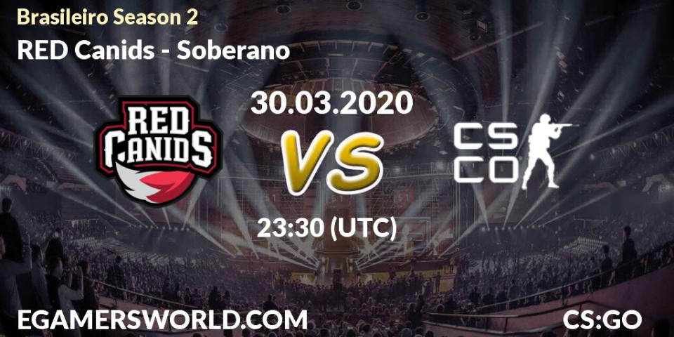 RED Canids vs Soberano: Betting TIp, Match Prediction. 30.04.2020 at 01:40. Counter-Strike (CS2), Brasileirão Season 2