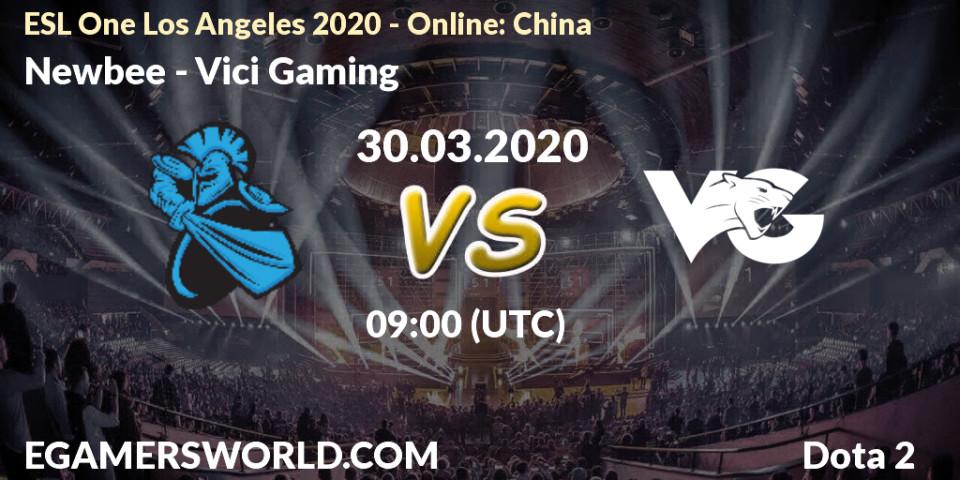 Newbee vs Vici Gaming: Betting TIp, Match Prediction. 30.03.20. Dota 2, ESL One Los Angeles 2020 - Online: China