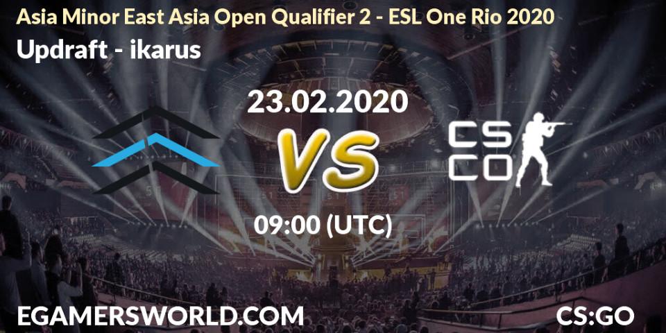 Updraft vs ikarus: Betting TIp, Match Prediction. 23.02.20. CS2 (CS:GO), Asia Minor East Asia Open Qualifier 2 - ESL One Rio 2020