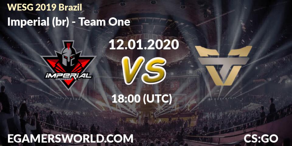 Imperial (br) vs Team One: Betting TIp, Match Prediction. 12.01.20. CS2 (CS:GO), WESG 2019 Brazil Online
