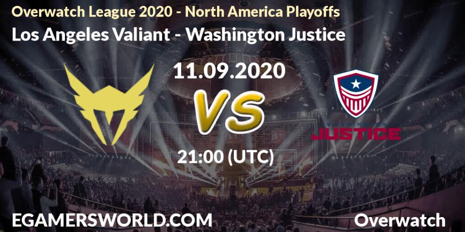 Los Angeles Valiant vs Washington Justice: Betting TIp, Match Prediction. 11.09.20. Overwatch, Overwatch League 2020 - North America Playoffs