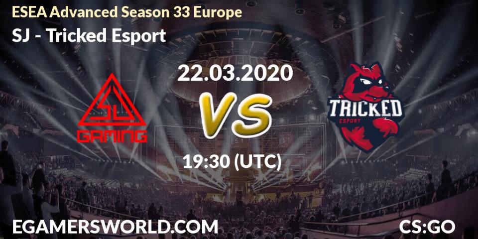 SJ vs Tricked Esport: Betting TIp, Match Prediction. 22.03.20. CS2 (CS:GO), ESEA Advanced Season 33 Europe
