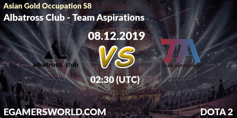 Albatross Club vs Team Aspirations: Betting TIp, Match Prediction. 07.12.19. Dota 2, Asian Gold Occupation S8 