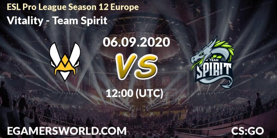 Vitality vs Team Spirit: Betting TIp, Match Prediction. 06.09.20. CS2 (CS:GO), ESL Pro League Season 12 Europe