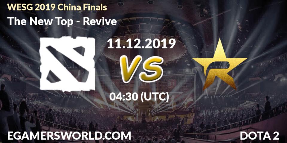 The New Top vs Revive: Betting TIp, Match Prediction. 11.12.19. Dota 2, WESG 2019 China Finals