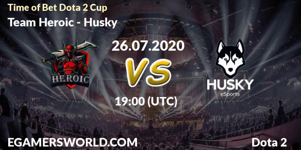 Team Heroic vs Husky: Betting TIp, Match Prediction. 26.07.20. Dota 2, Time of Bet Dota 2 Cup