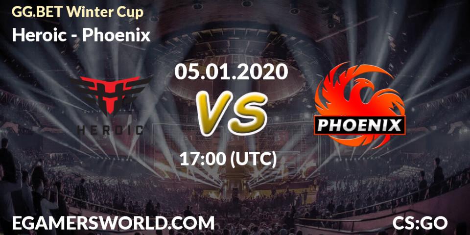 Heroic vs Phoenix: Betting TIp, Match Prediction. 05.01.20. CS2 (CS:GO), GG.BET Winter Cup	