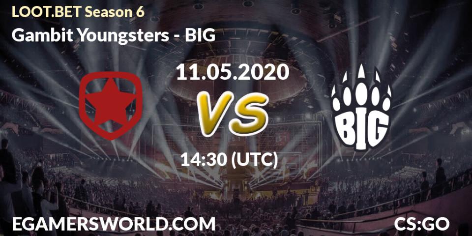 Gambit Youngsters vs BIG: Betting TIp, Match Prediction. 11.05.20. CS2 (CS:GO), LOOT.BET Season 6
