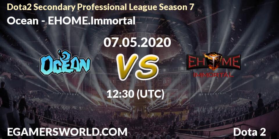 Ocean vs EHOME.Immortal: Betting TIp, Match Prediction. 07.05.2020 at 10:42. Dota 2, Dota2 Secondary Professional League 2020