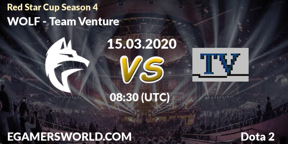 WOLF vs Team Venture: Betting TIp, Match Prediction. 15.03.20. Dota 2, Red Star Cup Season 4