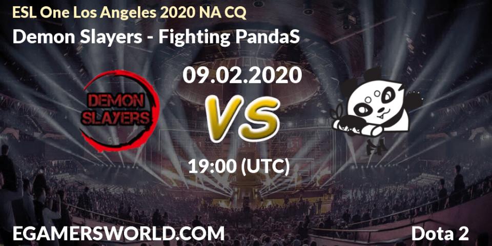 Demon Slayers vs Fighting PandaS: Betting TIp, Match Prediction. 09.02.20. Dota 2, ESL One Los Angeles 2020 NA CQ
