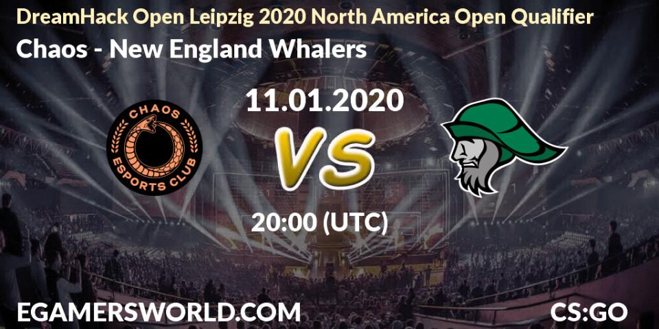 Chaos vs New England Whalers: Betting TIp, Match Prediction. 11.01.20. CS2 (CS:GO), DreamHack Open Leipzig 2020 North America Open Qualifier