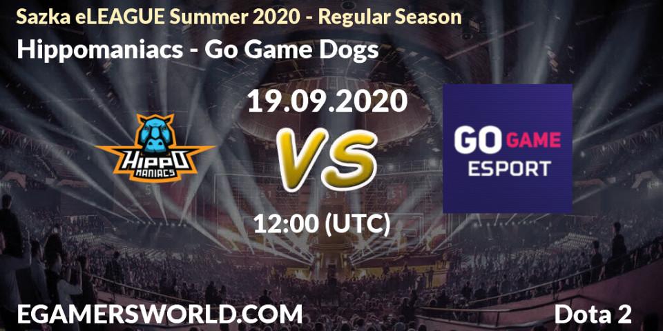 Hippomaniacs vs Go Game Dogs: Betting TIp, Match Prediction. 19.09.2020 at 12:20. Dota 2, Sazka eLEAGUE Summer 2020 - Regular Season