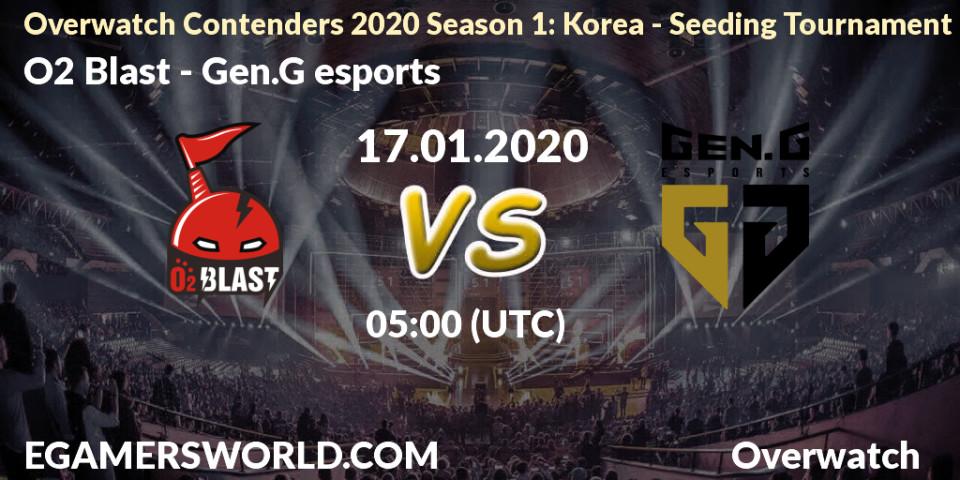 O2 Blast vs Gen.G esports: Betting TIp, Match Prediction. 17.01.20. Overwatch, Overwatch Contenders 2020 Season 1: Korea - Seeding Tournament