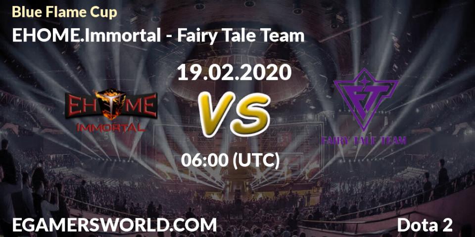 EHOME.Immortal vs Fairy Tale Team: Betting TIp, Match Prediction. 21.02.20. Dota 2, Blue Flame Cup