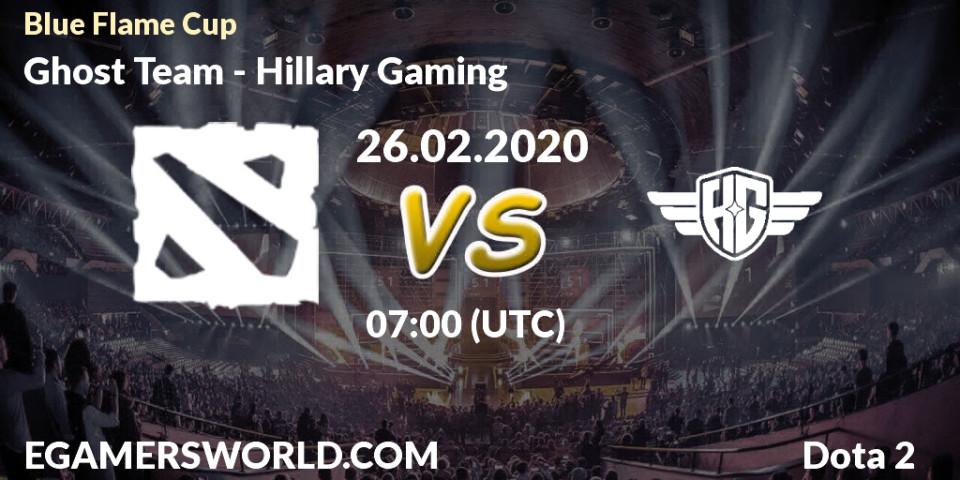 Ghost Team vs Hillary Gaming: Betting TIp, Match Prediction. 25.02.20. Dota 2, Blue Flame Cup