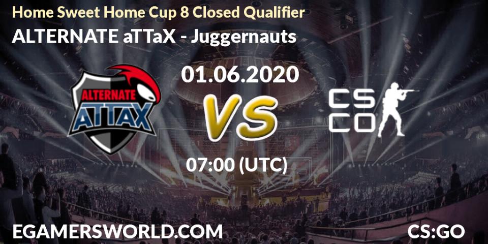 ALTERNATE aTTaX vs Juggernauts: Betting TIp, Match Prediction. 01.06.2020 at 07:00. Counter-Strike (CS2), Home Sweet Home Cup 8 Closed Qualifier