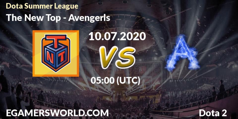 The New Top vs Avengerls: Betting TIp, Match Prediction. 10.07.20. Dota 2, Dota Summer League
