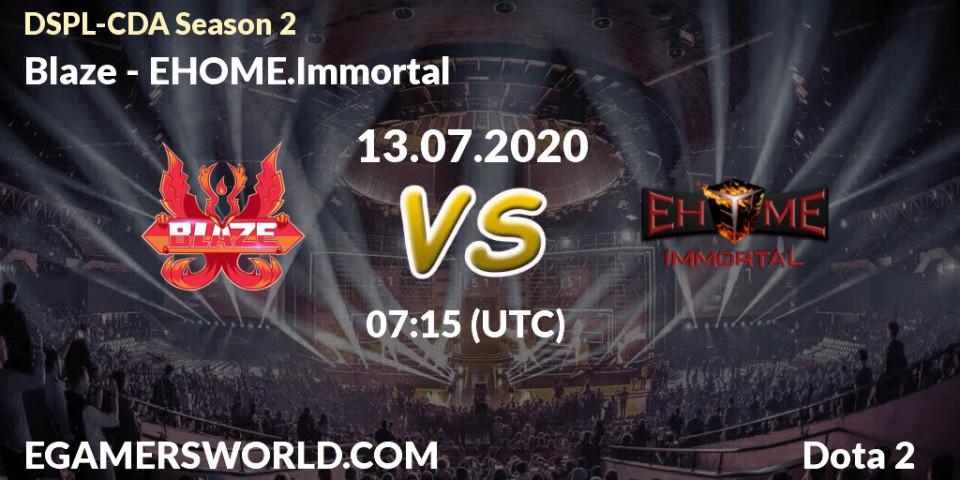 Blaze vs EHOME.Immortal: Betting TIp, Match Prediction. 13.07.2020 at 09:17. Dota 2, Dota2 Secondary Professional League 2020 Season 2
