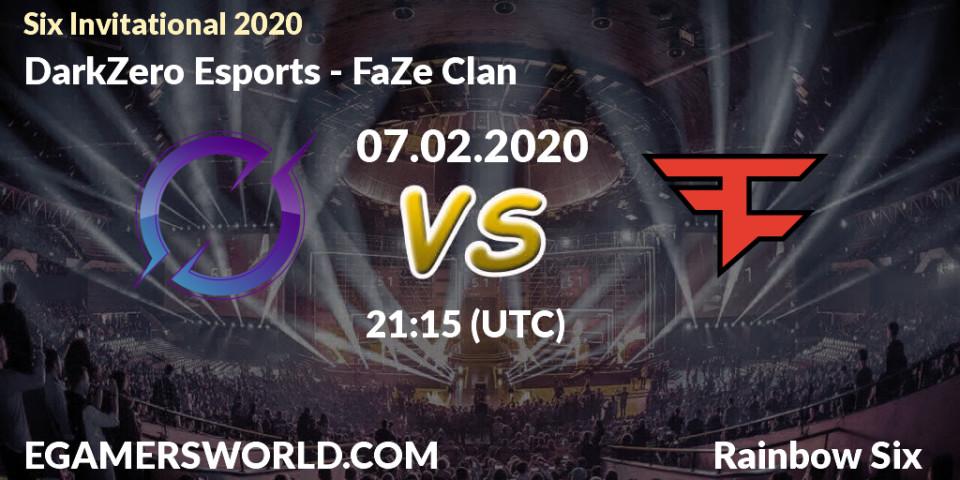 DarkZero Esports vs FaZe Clan: Betting TIp, Match Prediction. 07.02.20. Rainbow Six, Six Invitational 2020