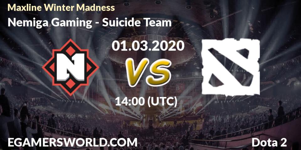 Nemiga Gaming vs Suicide Team: Betting TIp, Match Prediction. 01.03.20. Dota 2, Maxline Winter Madness