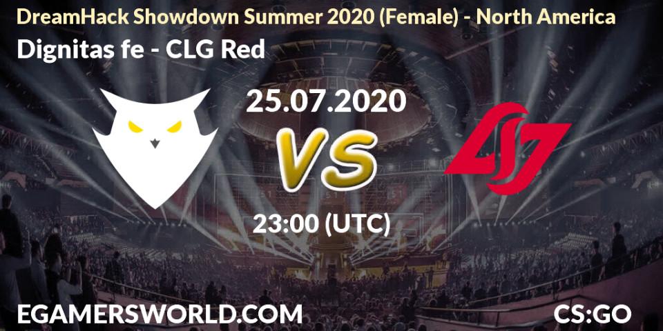Dignitas fe vs CLG Red: Betting TIp, Match Prediction. 25.07.20. CS2 (CS:GO), DreamHack Showdown Summer 2020 (Female) - North America