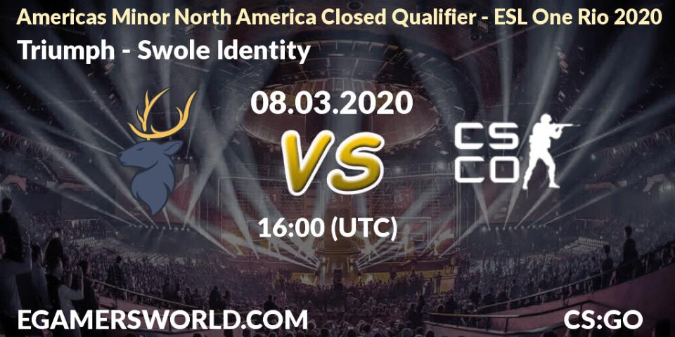 Triumph vs Swole Identity: Betting TIp, Match Prediction. 08.03.20. CS2 (CS:GO), Americas Minor North America Closed Qualifier - ESL One Rio 2020