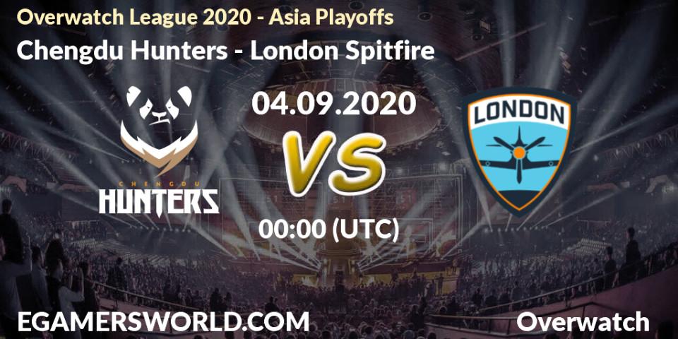Chengdu Hunters vs London Spitfire: Betting TIp, Match Prediction. 04.09.20. Overwatch, Overwatch League 2020 - Asia Playoffs
