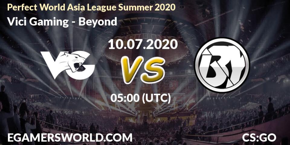 Vici Gaming vs Beyond: Betting TIp, Match Prediction. 10.07.20. CS2 (CS:GO), Perfect World Asia League Summer 2020