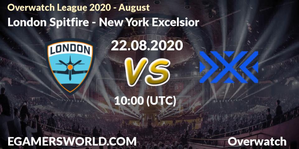 London Spitfire vs New York Excelsior: Betting TIp, Match Prediction. 22.08.20. Overwatch, Overwatch League 2020 - August