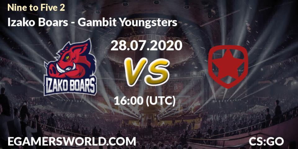 Izako Boars vs Gambit Youngsters: Betting TIp, Match Prediction. 28.07.20. CS2 (CS:GO), Nine to Five 2