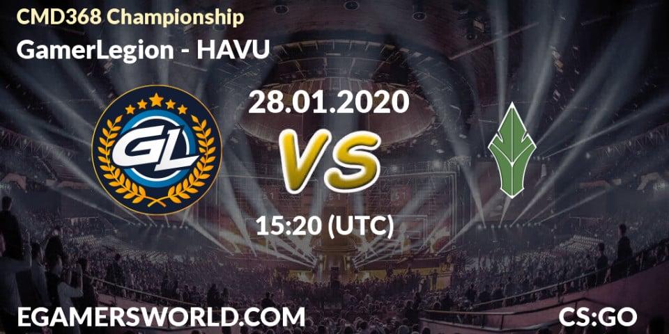 GamerLegion vs HAVU: Betting TIp, Match Prediction. 28.01.20. CS2 (CS:GO), CMD368 Championship