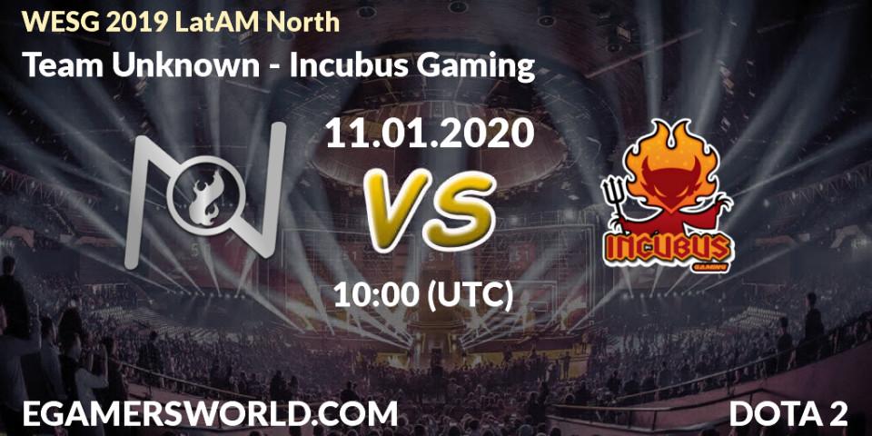 Team Unknown vs Incubus Gaming: Betting TIp, Match Prediction. 10.01.20. Dota 2, WESG 2019 LatAM North