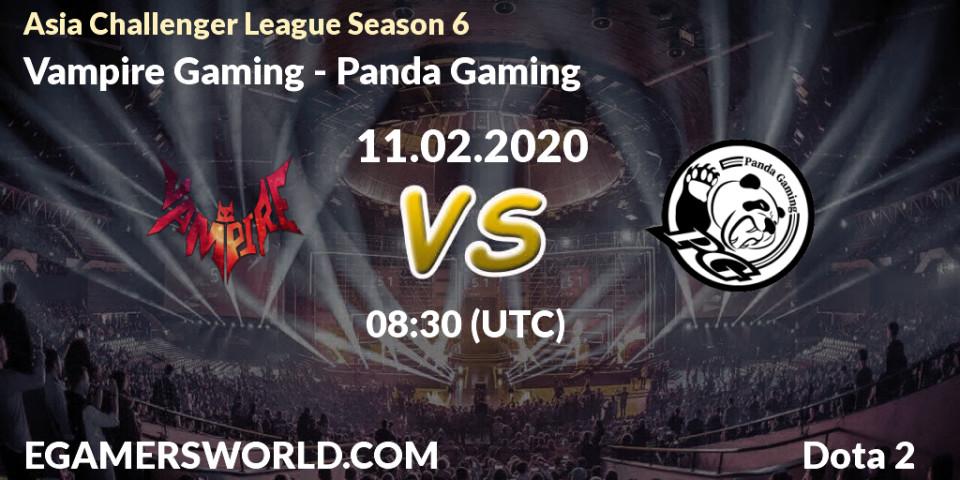 Vampire Gaming vs Panda Gaming: Betting TIp, Match Prediction. 19.02.20. Dota 2, Asia Challenger League Season 6