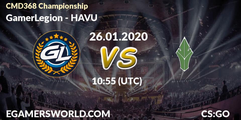 GamerLegion vs HAVU: Betting TIp, Match Prediction. 26.01.20. CS2 (CS:GO), CMD368 Championship