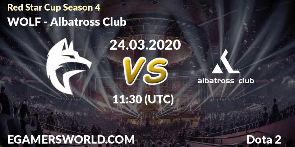 WOLF vs Albatross Club: Betting TIp, Match Prediction. 24.03.20. Dota 2, Red Star Cup Season 4