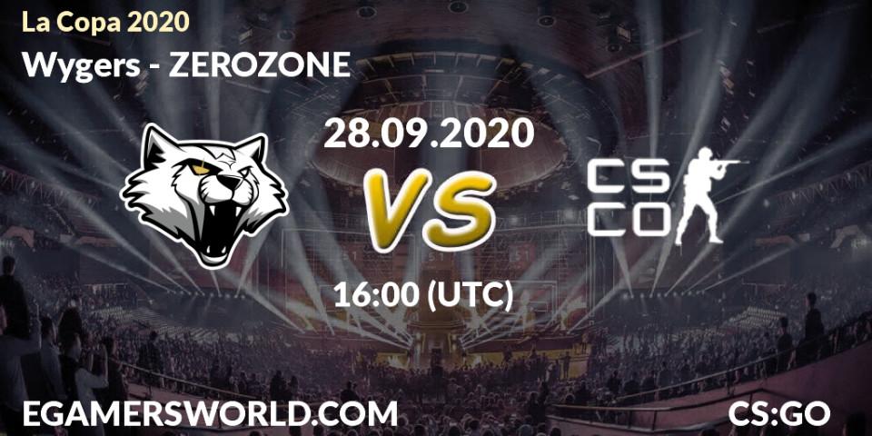 Wygers vs ZEROZONE: Betting TIp, Match Prediction. 28.09.20. CS2 (CS:GO), La Copa 2020