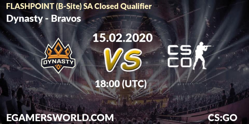 Dynasty vs Bravos: Betting TIp, Match Prediction. 15.02.20. CS2 (CS:GO), FLASHPOINT South America Closed Qualifier