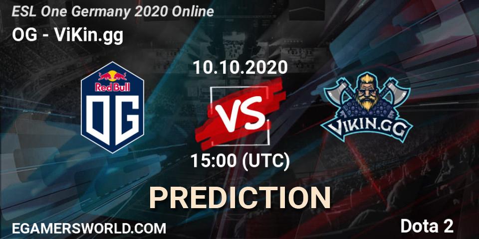 OG vs ViKin.gg: Betting TIp, Match Prediction. 10.10.20. Dota 2, ESL One Germany 2020 Online