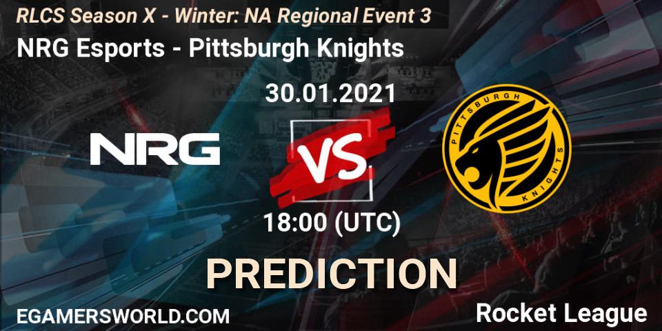 NRG Esports vs Pittsburgh Knights: Betting TIp, Match Prediction. 30.01.21. Rocket League, RLCS Season X - Winter: NA Regional Event 3