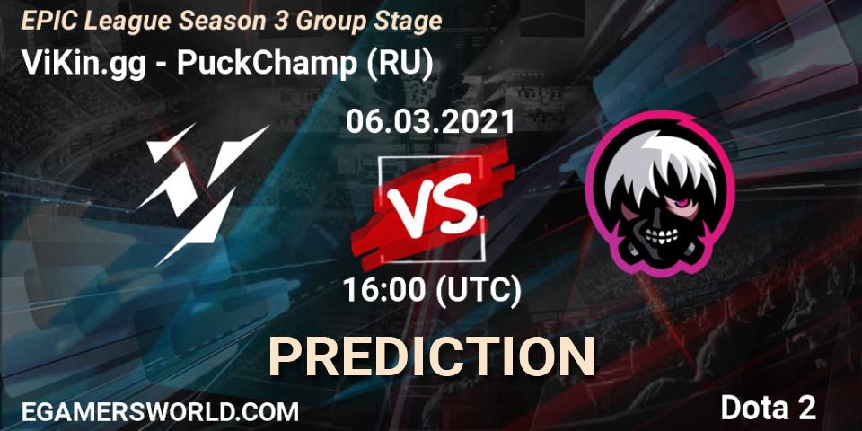 ViKin.gg vs PuckChamp (RU): Betting TIp, Match Prediction. 06.03.2021 at 16:19. Dota 2, EPIC League Season 3 Group Stage